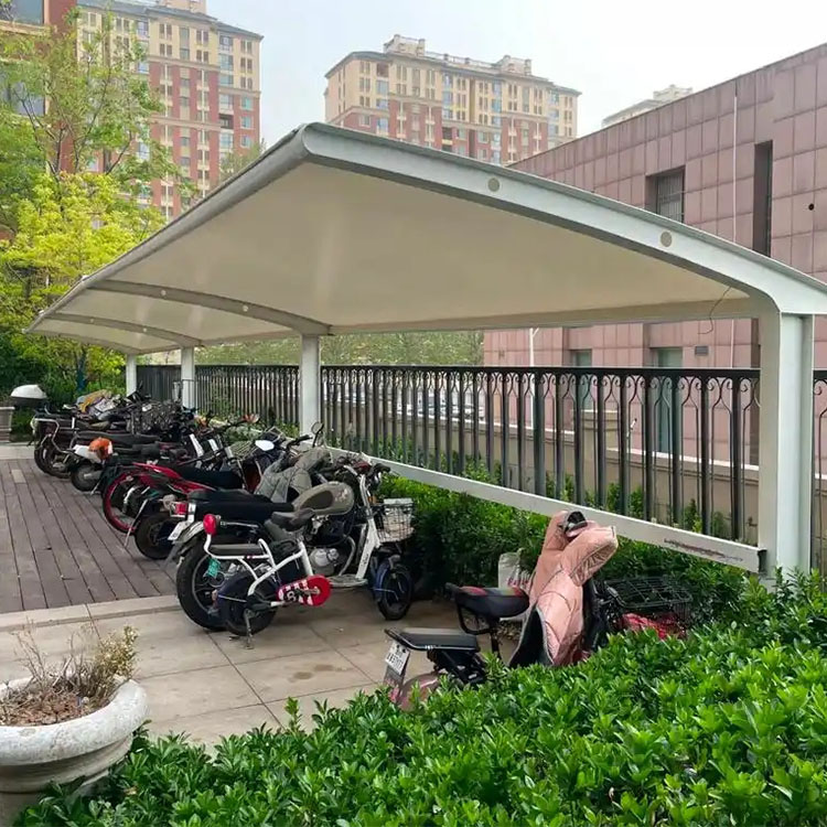 陆川县膜结构电动车棚